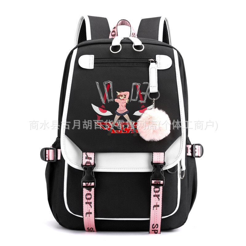 Boys Girls Anime Backpack Large Capacity Travel Laptop Bag Student School Bags