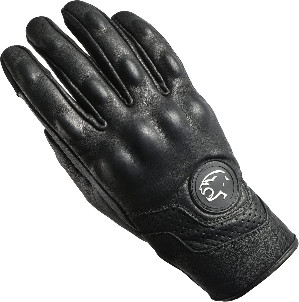 J.A.G. Premium Perforated Leather Motorcycle Gloves 3X-Large Black/White