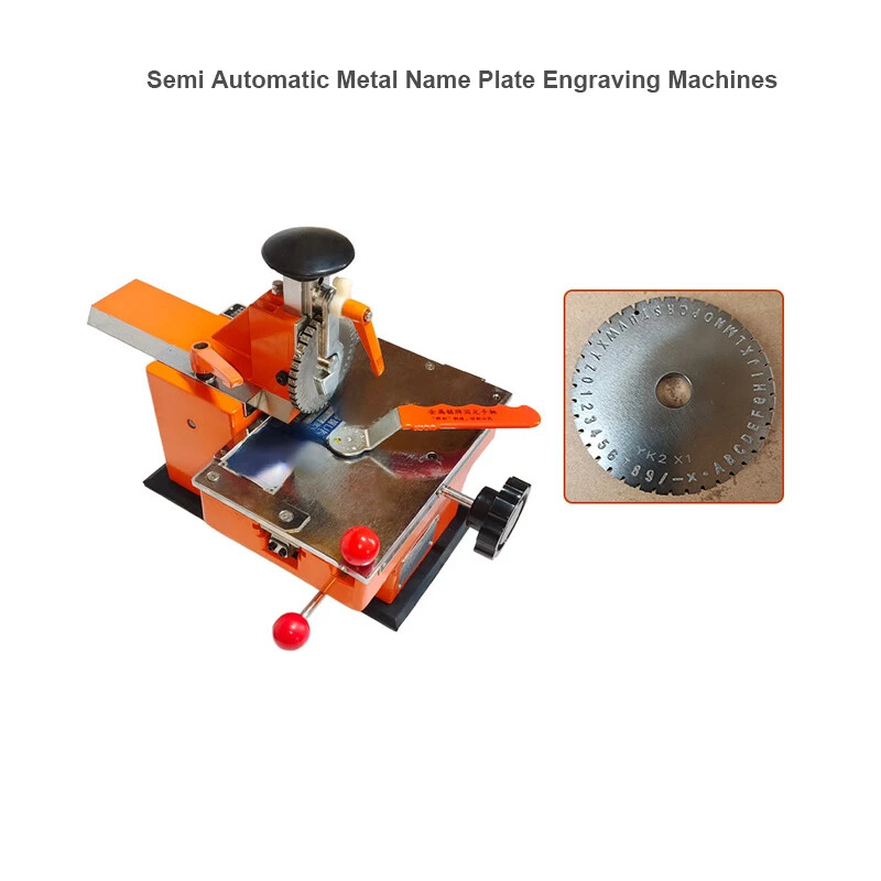 Semi Automatic Metal Name Plate Engraving Machines Nameplate Marking Machine-image