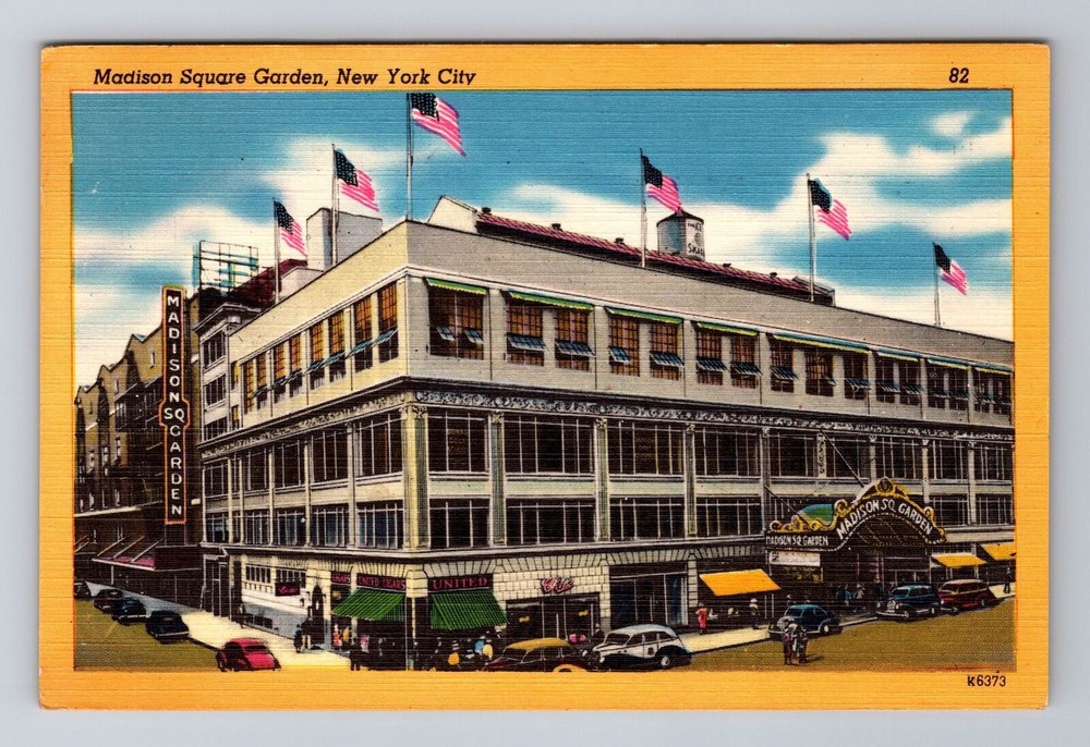New York City NY, Madison Square Garden, Antique Vintage c1953 Postcard