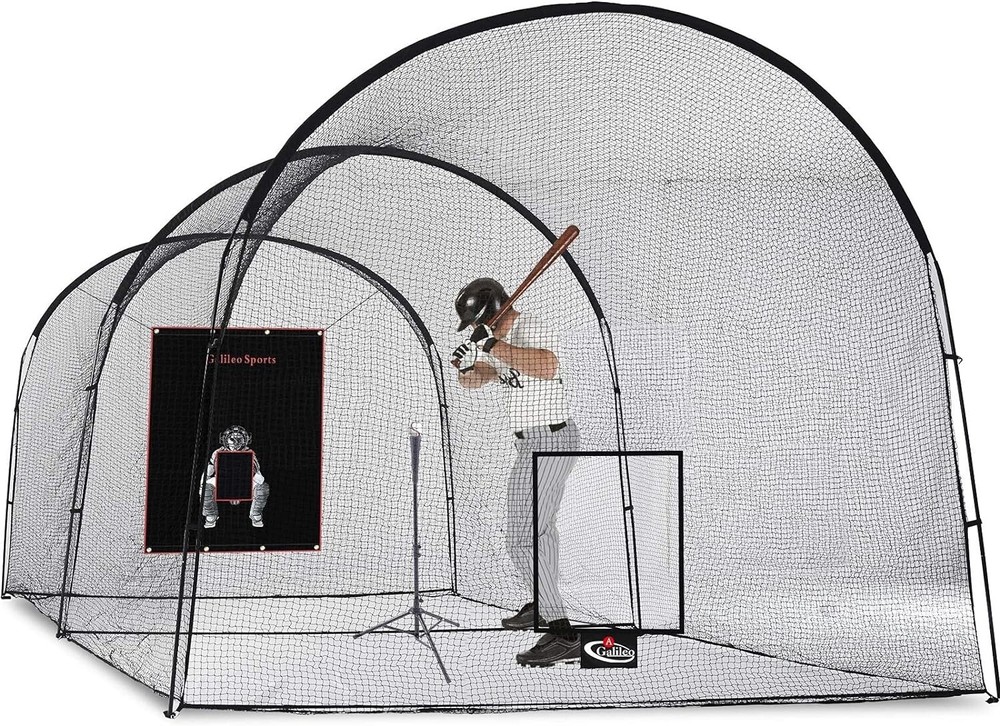 Kapler22X12FT  Baseball Batting Cage Softball Batting Net Backyard Training Cage