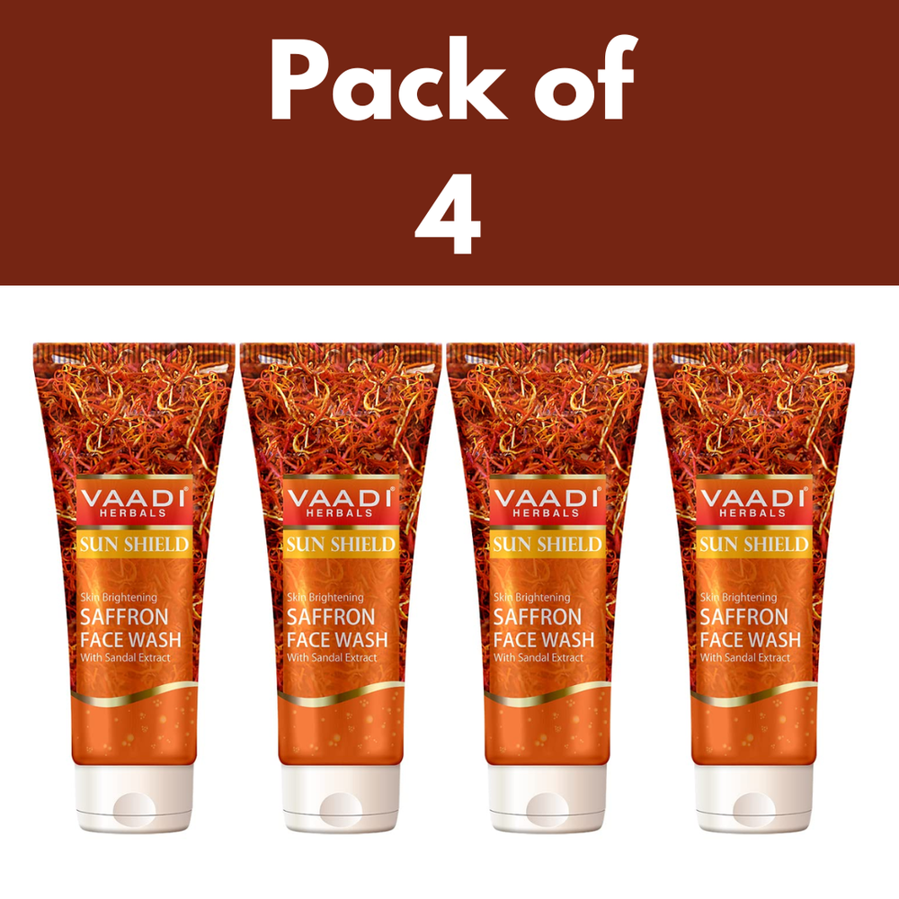 Vaadi Herbals Value Pack of Skin Whitening Saffron Face Wash 60g