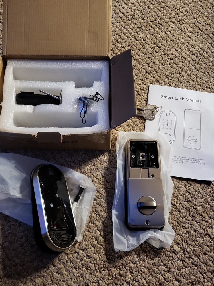 Biometric Fingerprint Smart Door Lock with Keypad Keyless Entry for Homes US-image