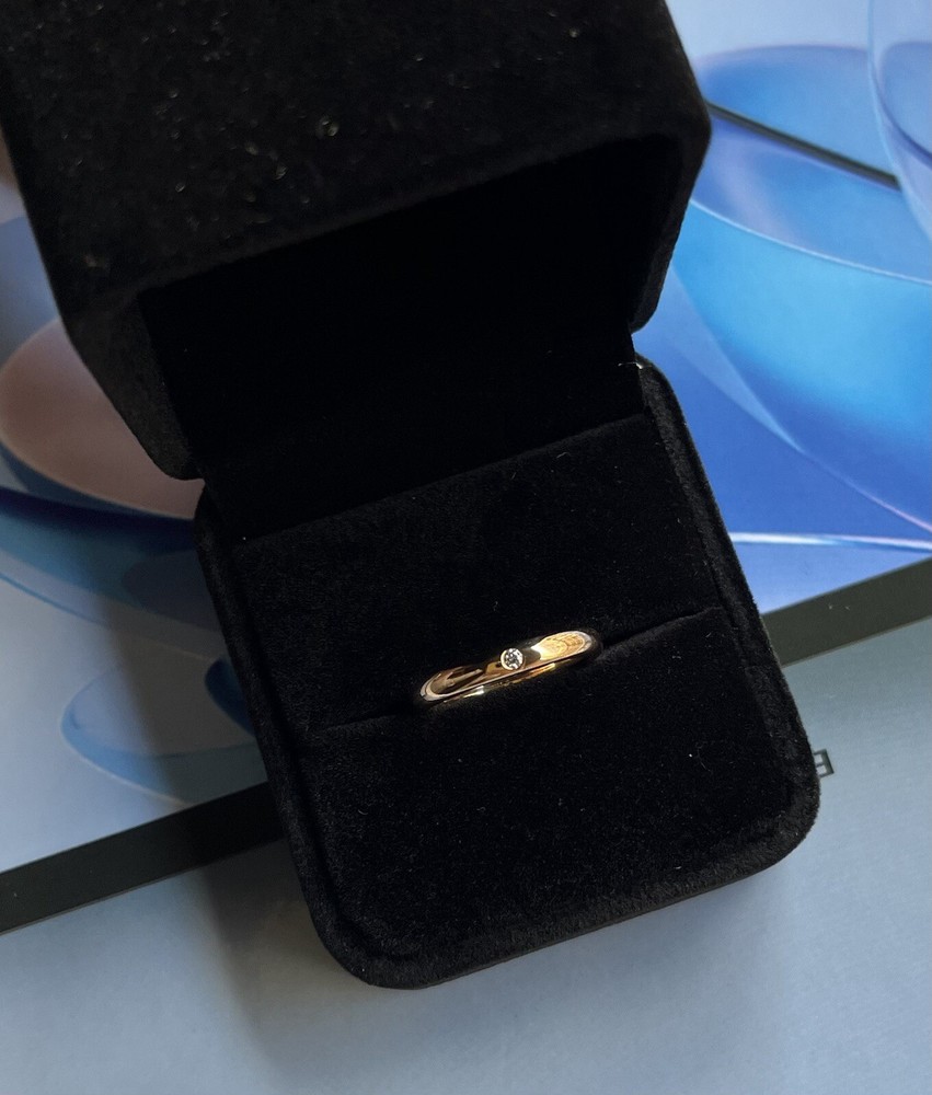 18k gold ring Tiffany & Co Peretti wedding size between I-J (48) 3.3 gr