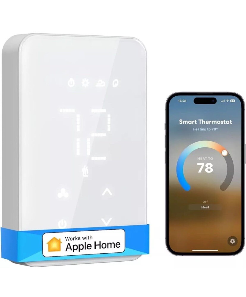 meross Smart Thermostat for Electric Baseboard and in-Wall Heaters Work with...