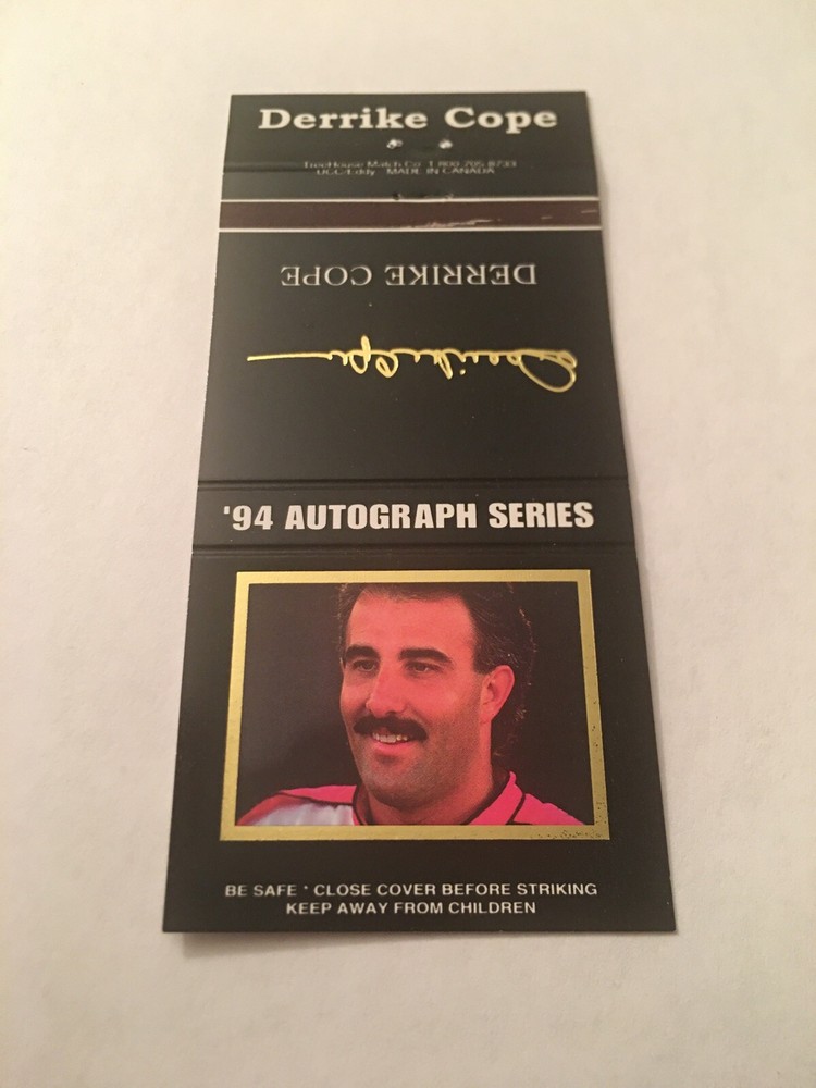 Matchbook Cover Matchcover Auto Car Racing Derrike Cope 1994