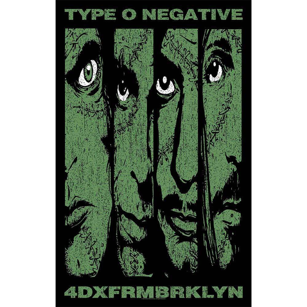 Type O Negative Poster 4DXFRMBRKLYN Band Logo New Textile Flag 70cm x 106cm One