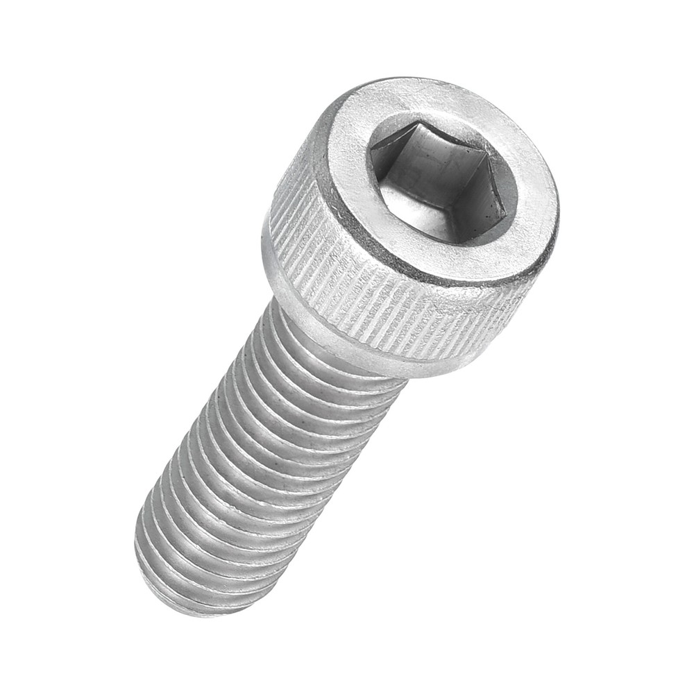 30pcs Socket Head Cap Screws - [M8-1.25 x 25mm] 304 Stainless Steel, Silver