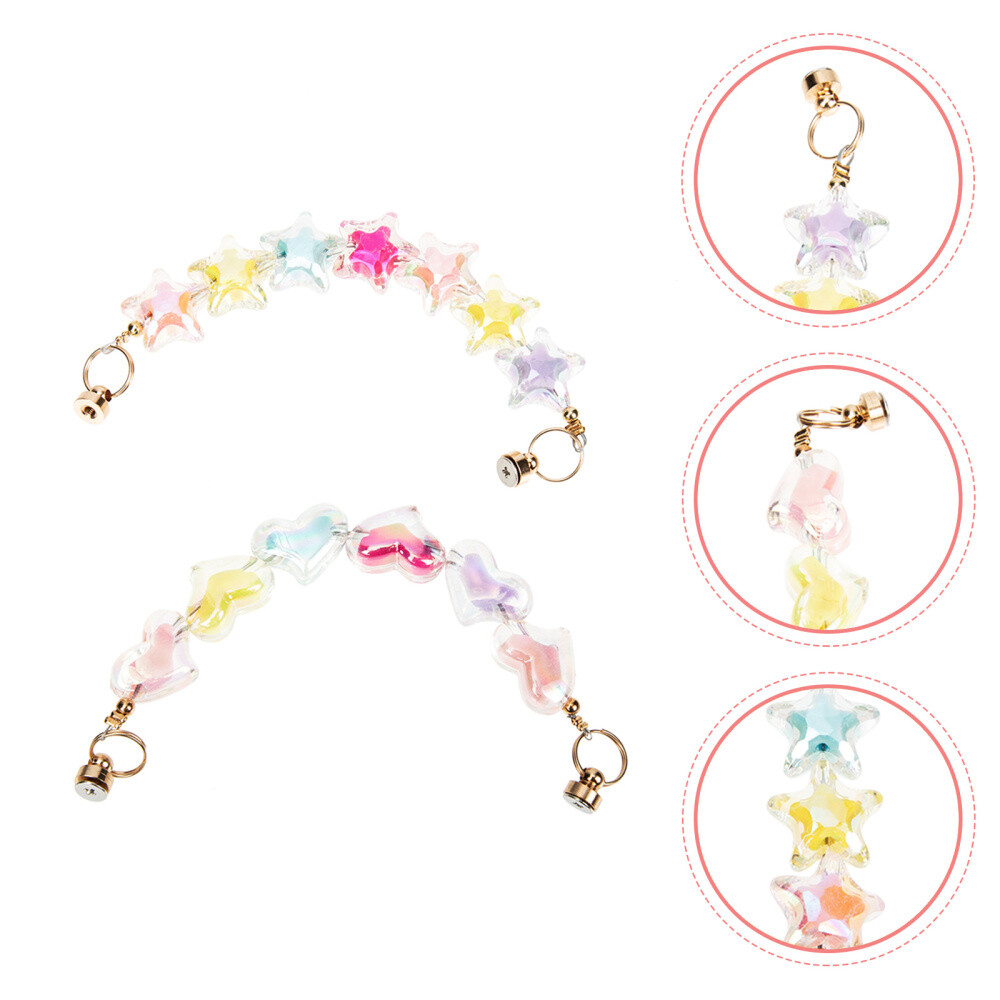 2Pcs Acrylic Phone Charms with 5 Designs - Stylish & Practical for Women