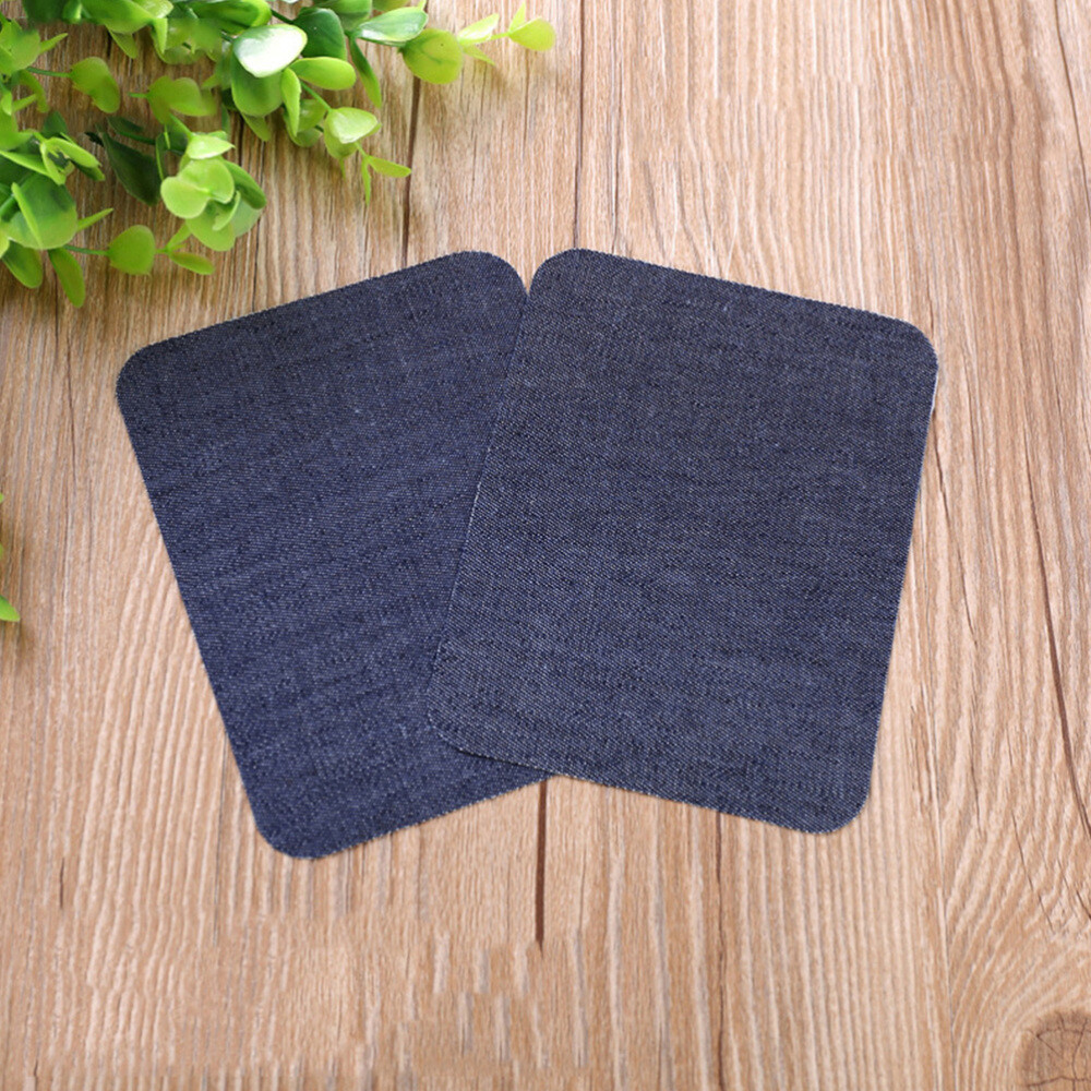 24 Pcs Sew Patches Denim Repair Kit for Clothes Mend Shirts