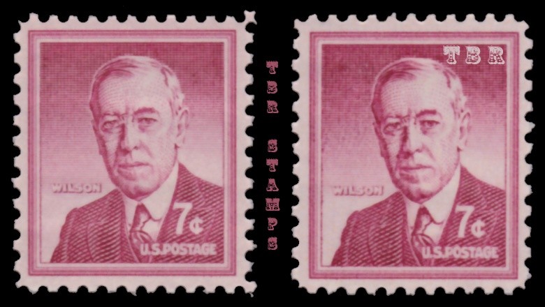 1040 1040a Woodrow Wilson 7c Liberty Issue Color Variety Set of 2 MNH - Buy Now-image