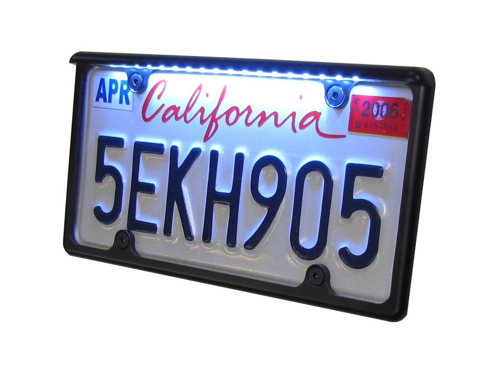 LED License Plate Frame with Hardware for Cars – Illuminates Your Plate