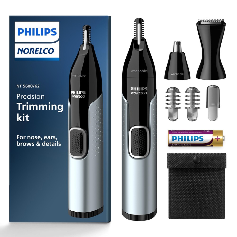Nose Ear Eyebrow Trimmer Kit NT5600/62 with Precision Blades