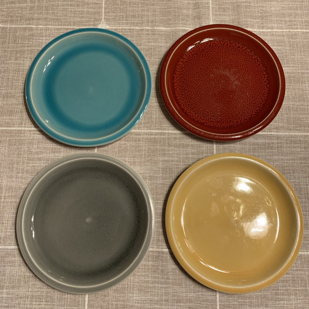 Set Of 4 JARS France Williams Sonoma 7 ¾” Colored Speckle Cantine Salad PLATES