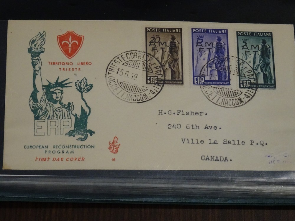 Italy Trieste 1949 Europa RARE FDC VF