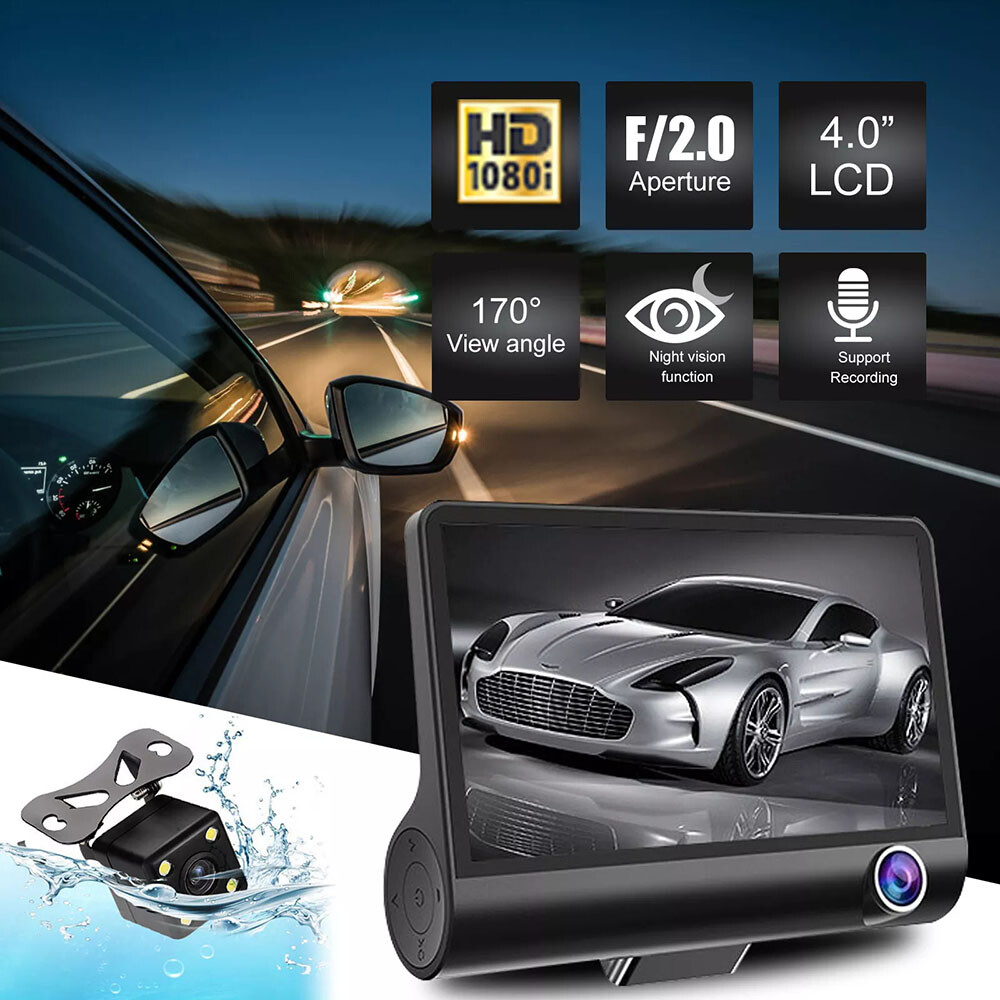 HD 1080P Car Dual Lens Dash Cam 4