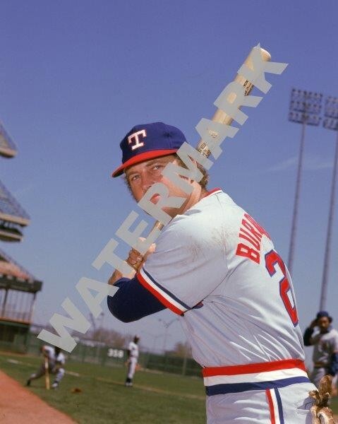 JEFF BURROUGHS Texas Rangers 8 x 10 Photo Poster Baseball