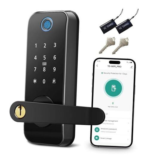 Smart Fingerprint Door Lock - 5-in-1 Keyless Entry with Auto-Lock & Remote Access  