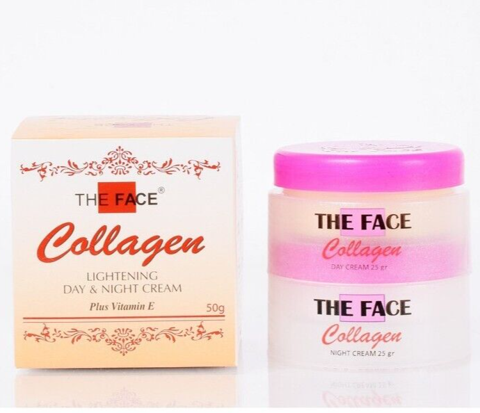 THE FACE Collagen Brightening Day & Night Cream with Vitamin E 25g