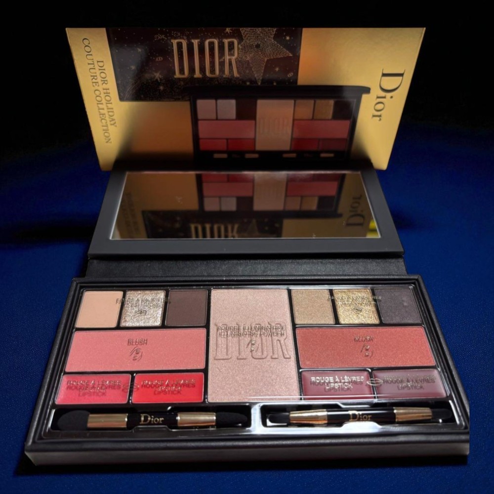Dior Holiday Couture Makeup Palette Eyeshadow Lips Cheek Face Powder