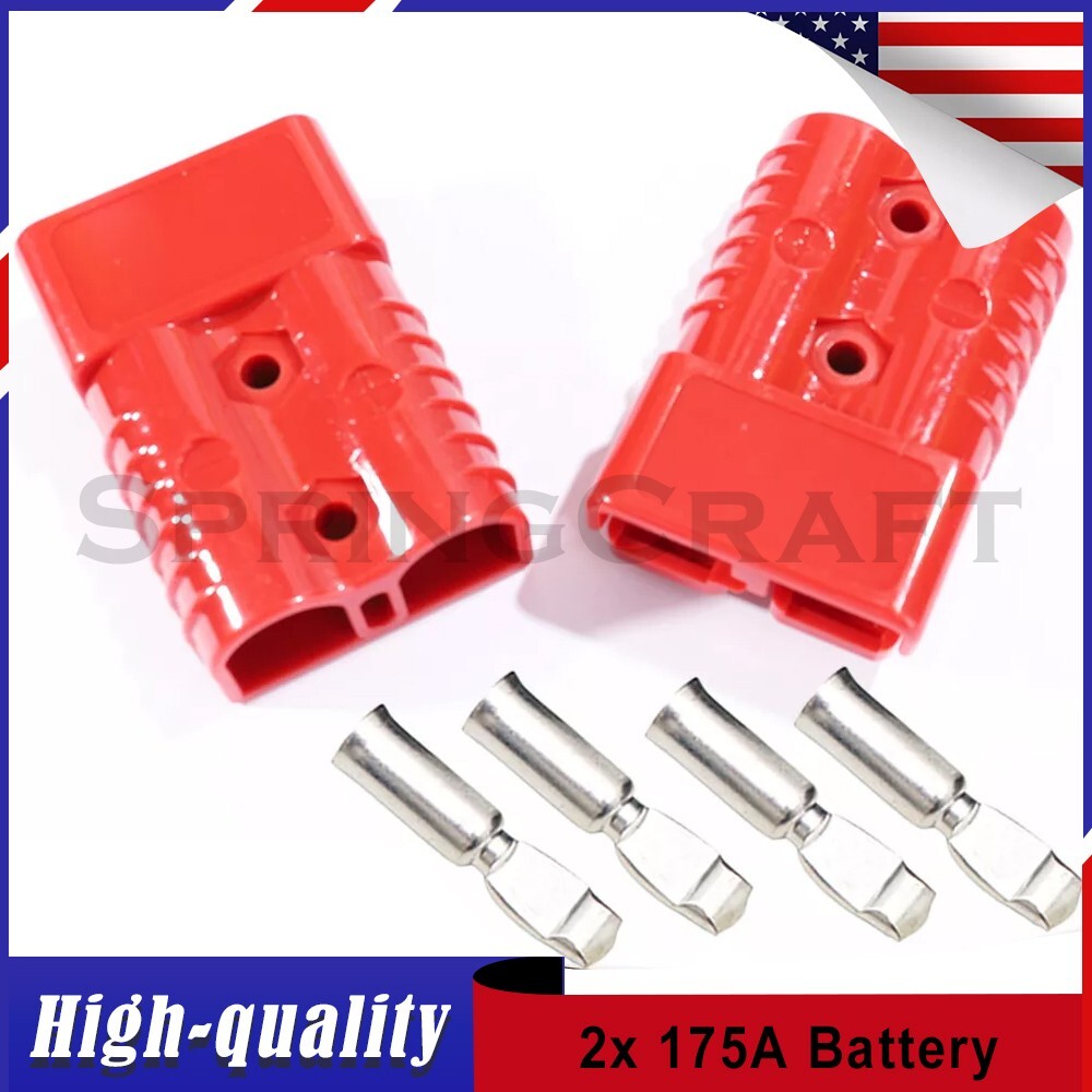 175A Battery Quick Connect Disconnect Plug Winch Terminal Connector 600V 1/0AWG