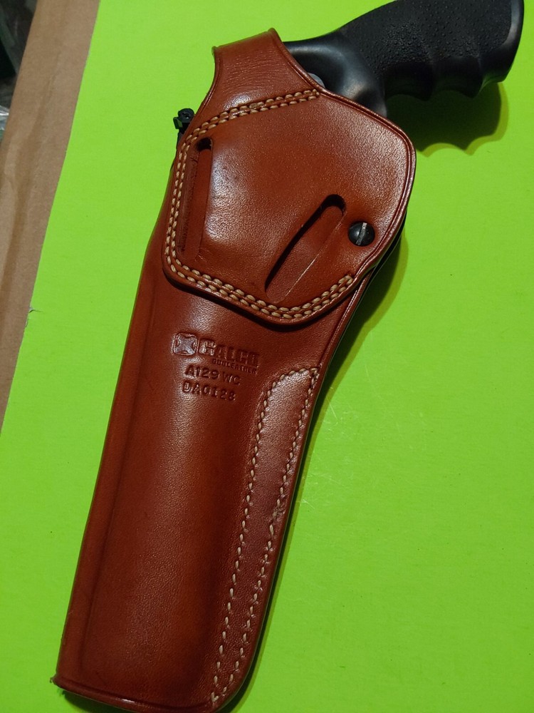 GALCO A129 WC DA0128 BROWN LEATHER Holster RH Revolver Pistol Nice BROWN LEATHER