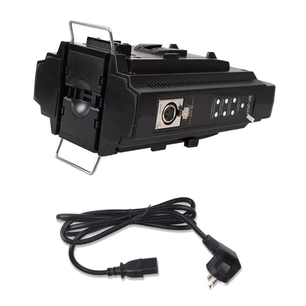 BP-2CH Dual Channel V-Mount/V Lock Li-Ion Battery Quick Charger W/ Power Supply