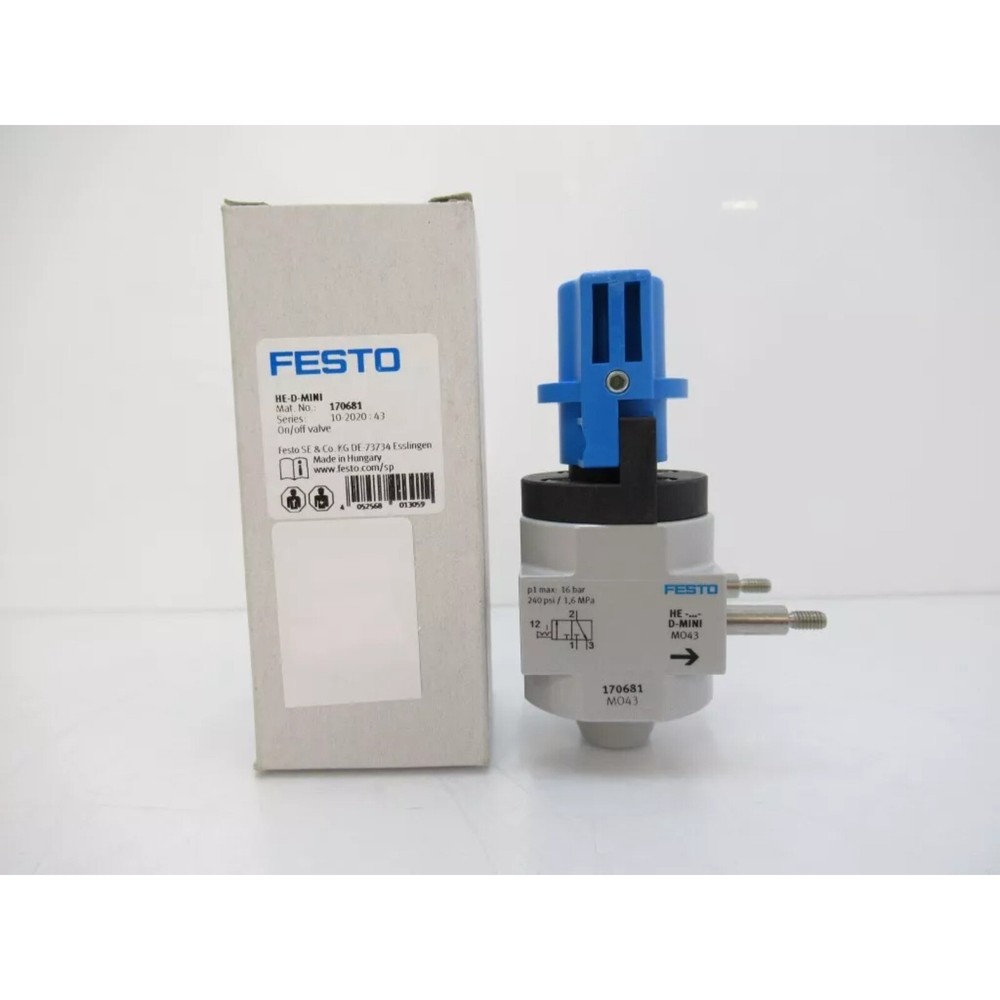 New Festo HE-D-MINI 170681 Shut off valve
