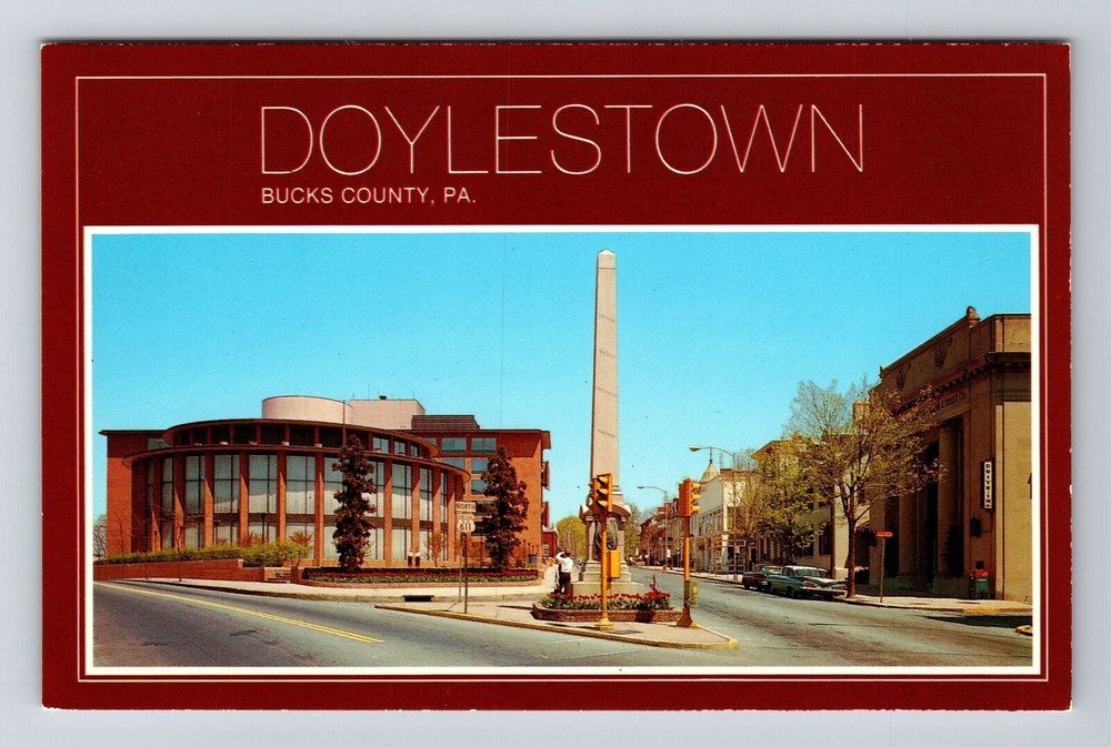 Bucks County PA-Pennsylvania, County Courthouse, Exterior, Vintage Postcard