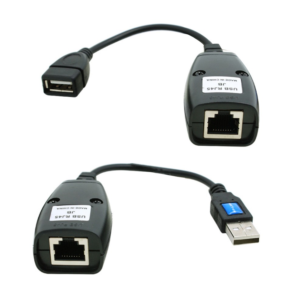 USB Ethernet Extender Adapter for Cat5e/6 LAN Cable Extension