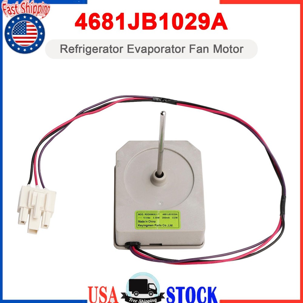 4681JB1029A Refrigerator Evaporator Fan Motor for LG Kenmore Freezer AP5602357