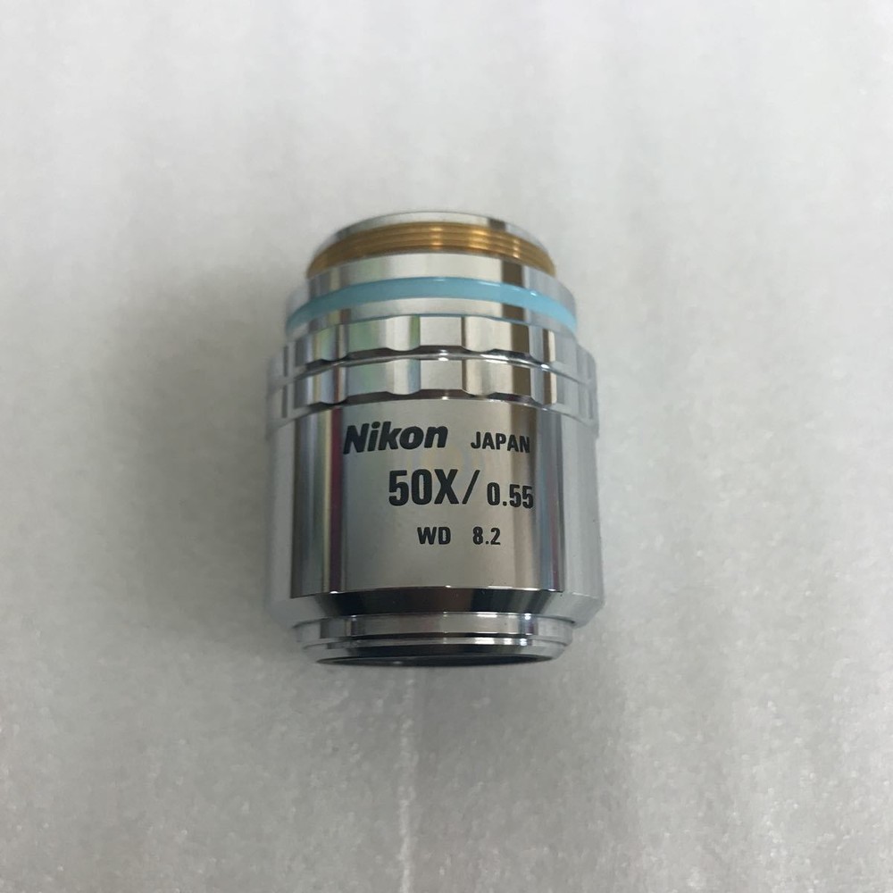 NIKON Objective Lens CF Plan 50X/0.55 ∞ /0 WD 8.2 BD Used Japan