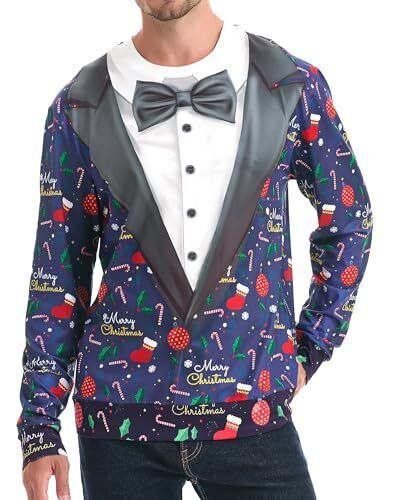 *daisysboutique* Unisex Women Men Christmas Ugly Shirt Funny Large Party Suit 5