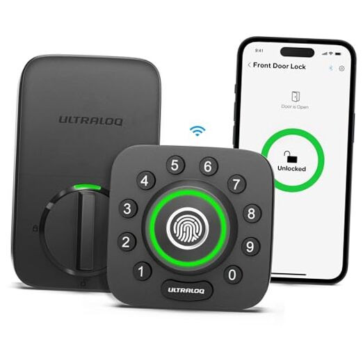 WiFi Smart Lock U-Bolt Pro 8-in-1 Keyless Entry with Door Sensor