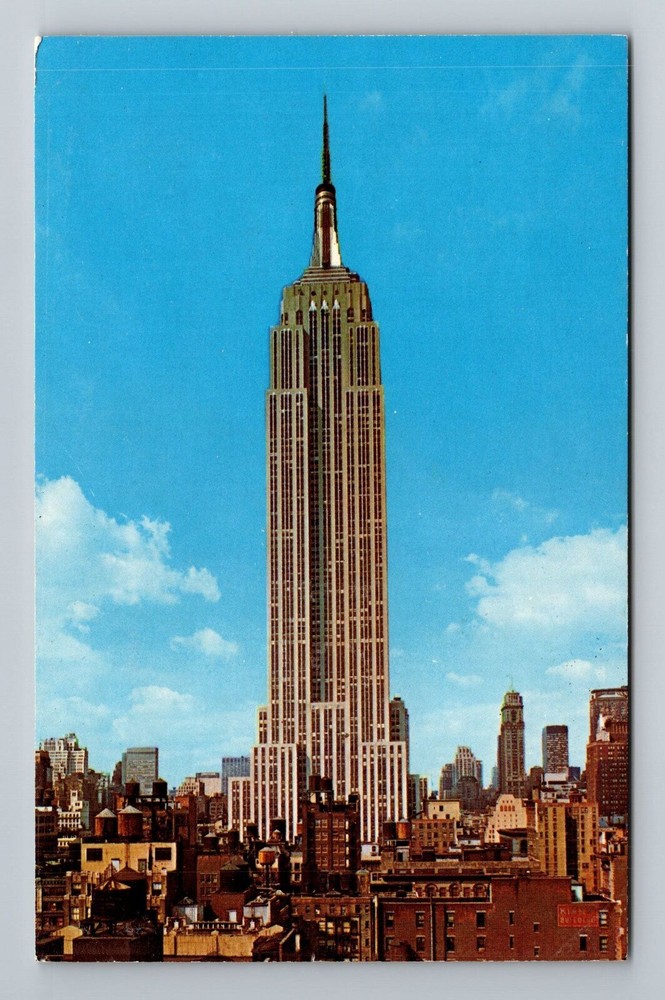 New York City NY, Empire State Building, Vintage Postcard