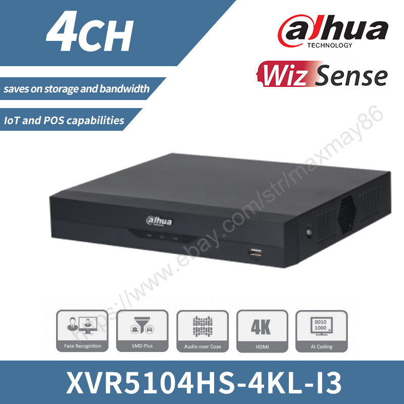 Dahua 4CH Penta-brid 4K 5MP IoT&POS 1U 1SSD HDCVI AHD TVI CVBS XVR5104HS-4KL-I3-image