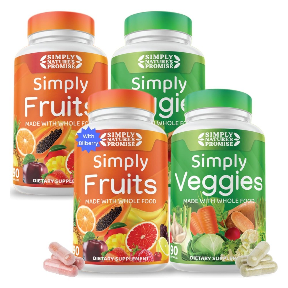 Packed with Over 40 Different Fruits & Vegetables with High Lycopene (Pack of 4)