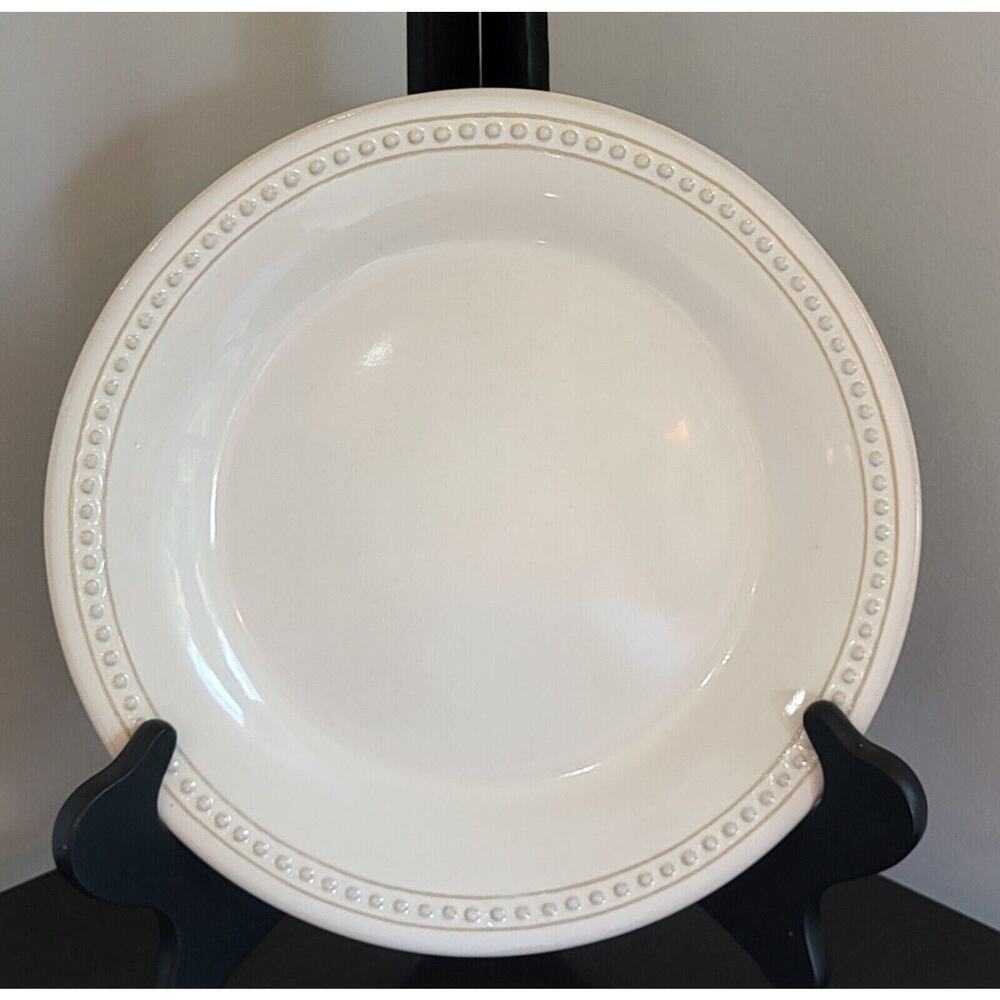 PIER 1 Imports Spice Route Salt Salad Plates Beaded Edge Size 8 1/4