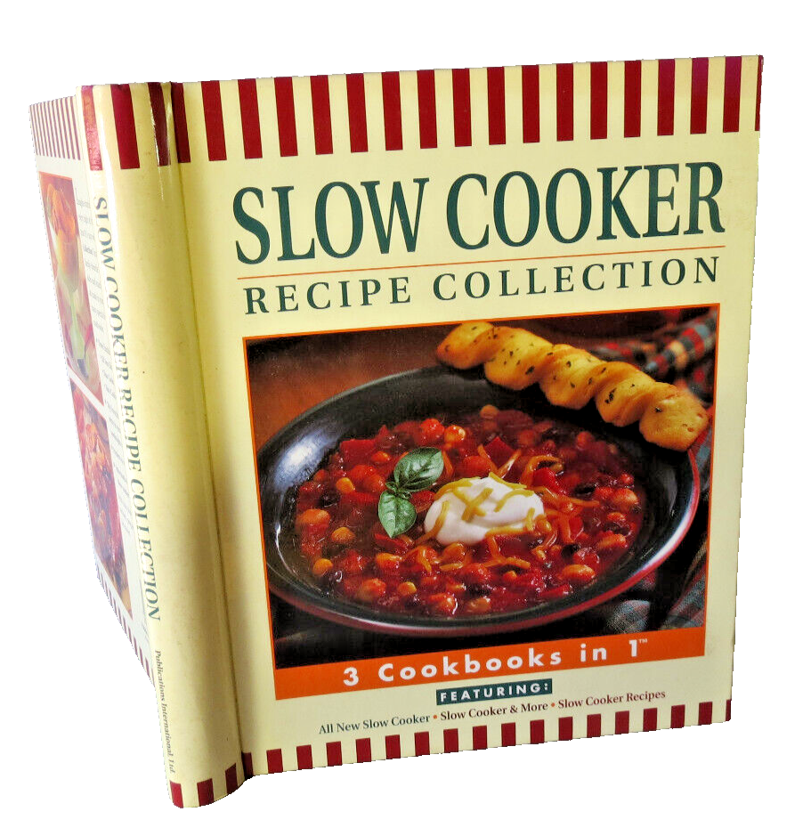 Slow Cooker Recipe Collection - 3 Cookbooks in 1 Hardcover Spiral Bound 2001 Edition  