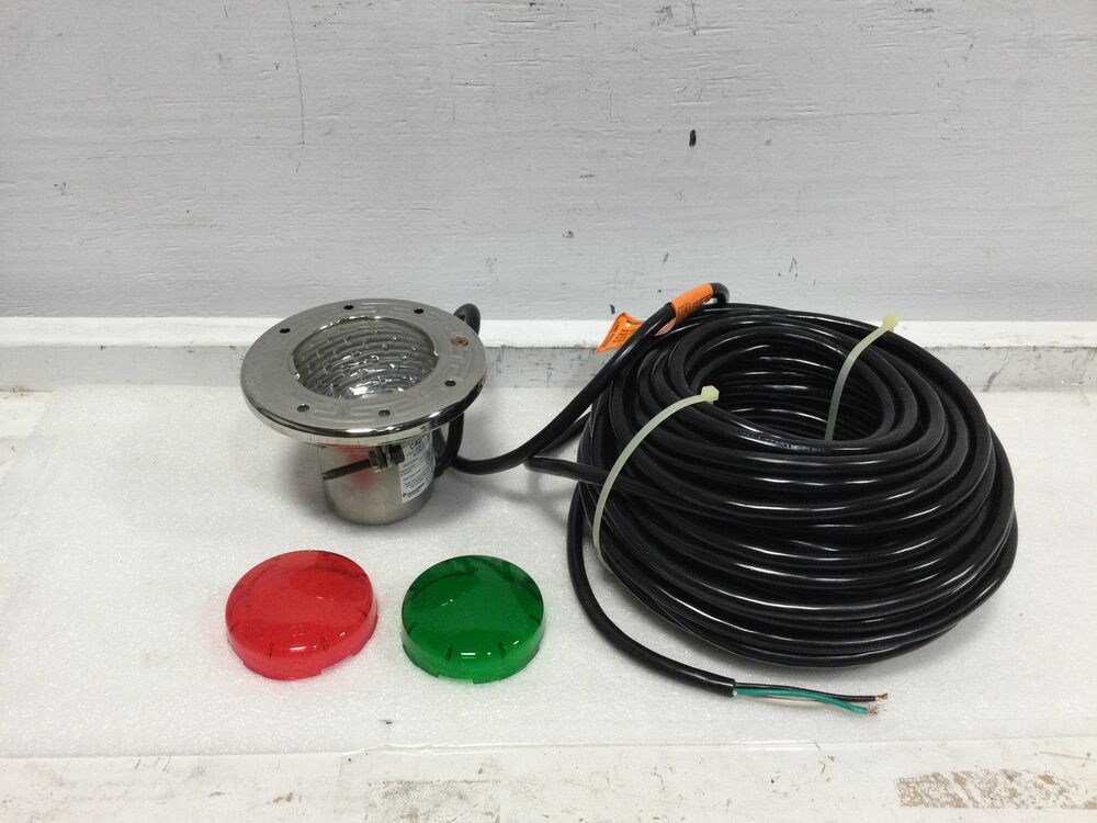 Pentair no. Y-077180 Series 7718XX 75 W , 12V 100' Pool and Spa Light Green