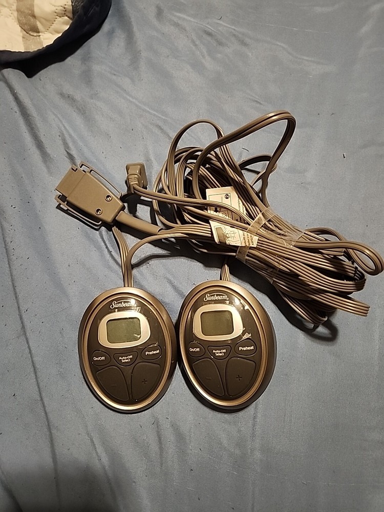 SUNBEAM Dual Control P85KQA Electric Blanket Controller PreHeat