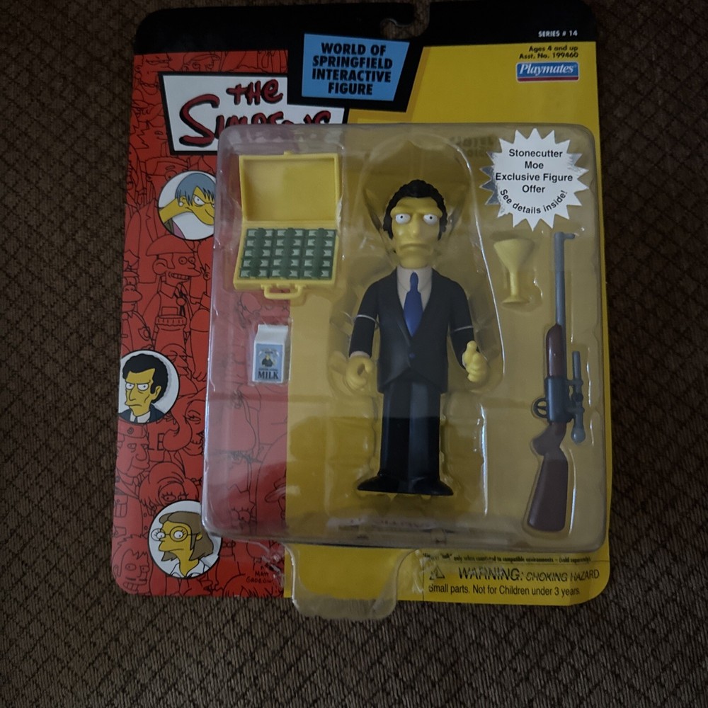 PLAYMATES THE SIMPSONS WORLD OF SPRINGFIELD INTERACTIVE FIGURE LOUIE SERIES 14