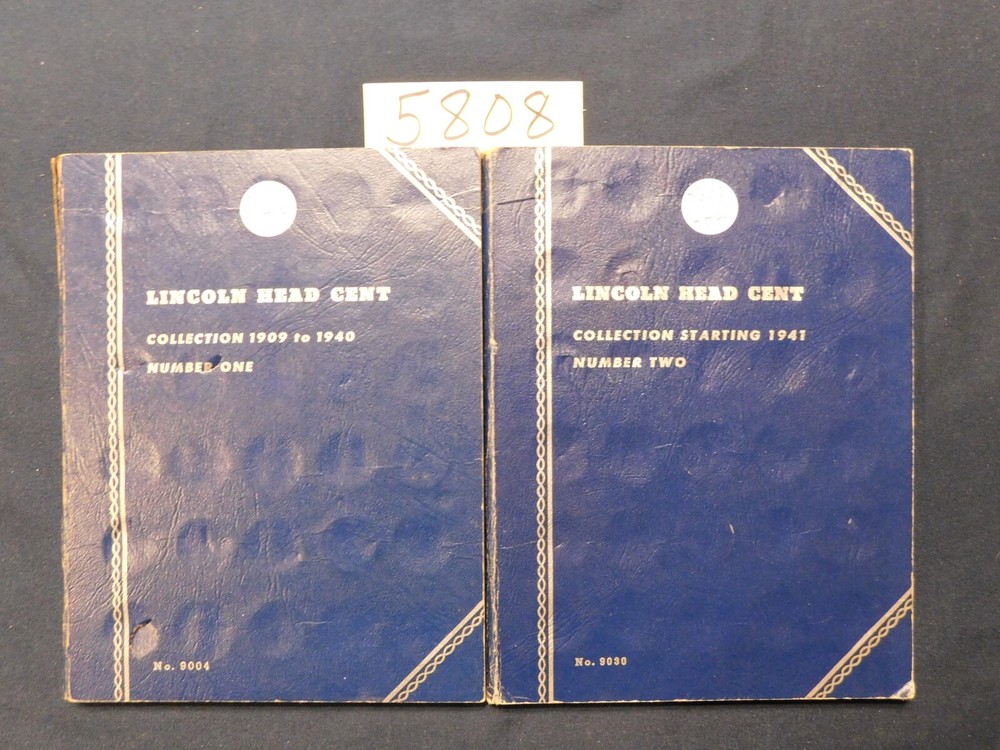 Lincoln Penny SH5808 Collection #1 & 2 1909-1974 Dark, Cleaned & Damaged #