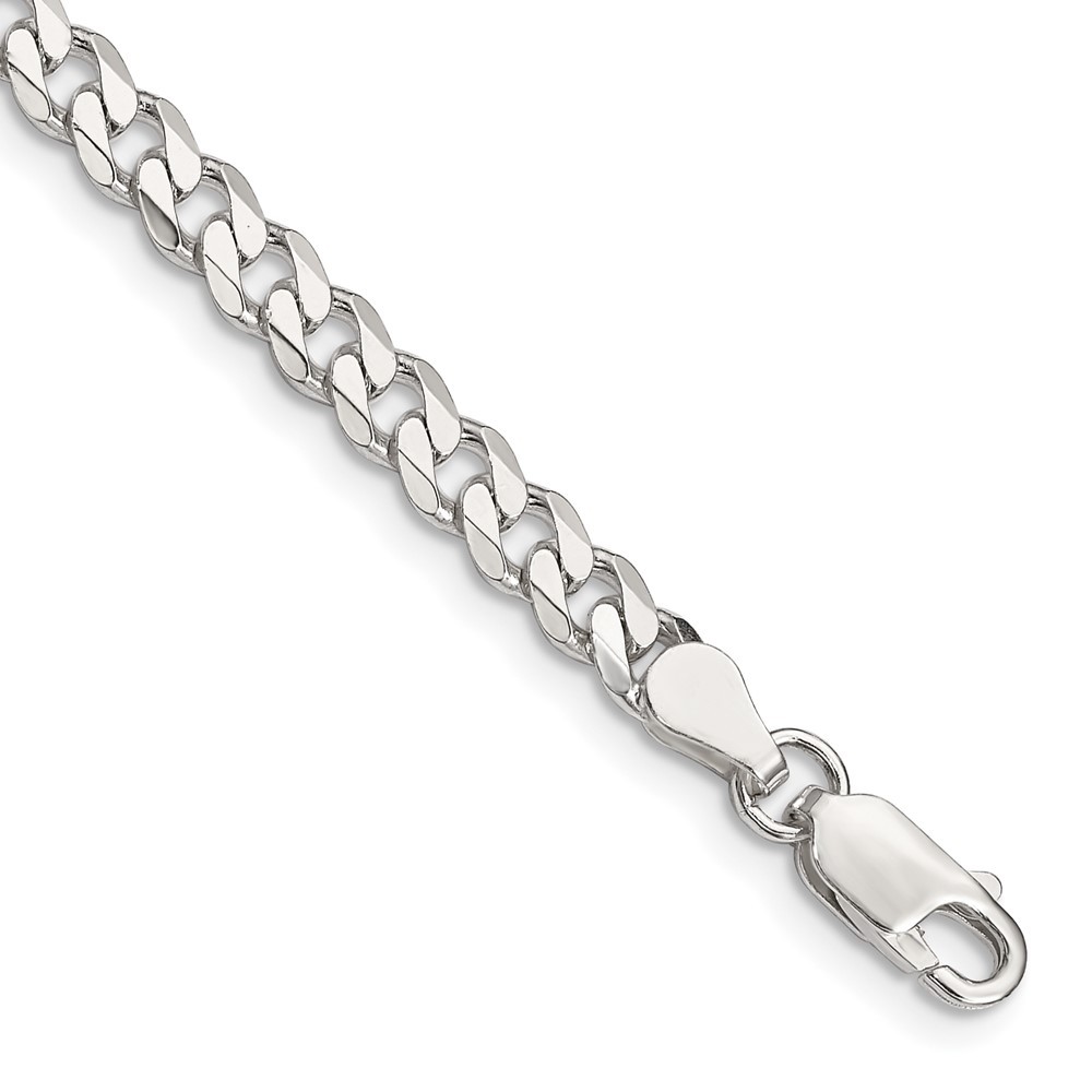 925 Sterling Silver 4.5mm Curb Chain Anklet 9 Inch 7.67 Grams