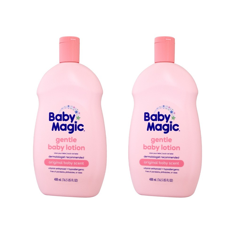 Baby Magic Original Scent Hypoallergenic Lotion 16.5oz Twin Pack