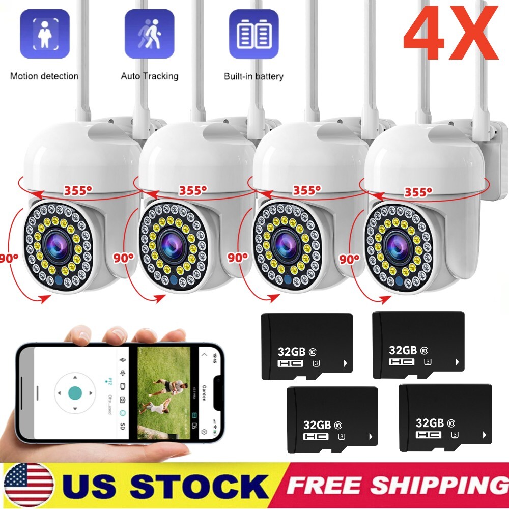 1080P 5G Wifi Wireless Outdoor Security Camera System with Night Vision