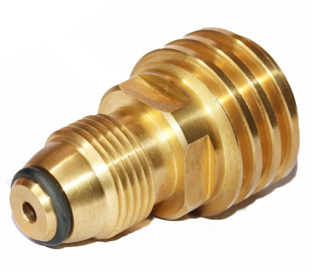 Propane Tank Adapter Converts POL LP Tank Service Valve to QCC1/Type1 Hose or...
