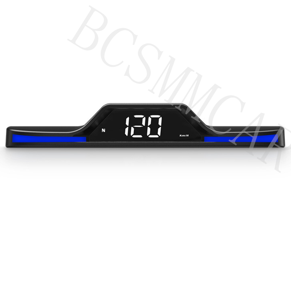 GPS Car HUD Speedometer with Overspeed Alert and Compass in KMH MPH-image