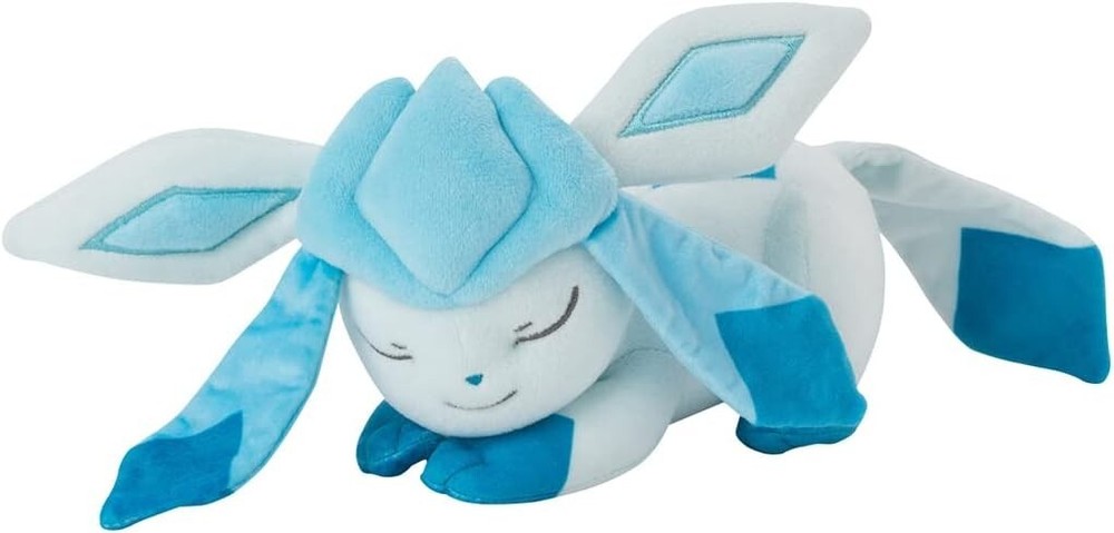 Pokemon Glaceon SuyaSuya Plush by Takara Tomy Japan Sleeping Friend Series