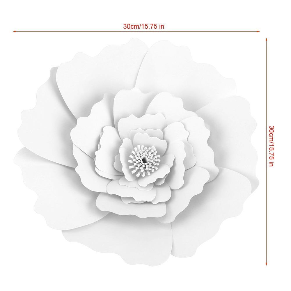 Beautiful White Tissue Paper Flowers for Birthday Wedding Party Decoration